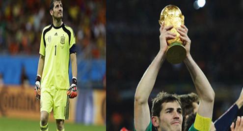 بالصور.. كاسياس.. من بطل في 2010 إلى رمز للمنتخب الإسباني «التائه» 